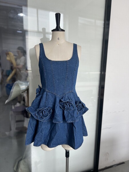 denim slip dress
