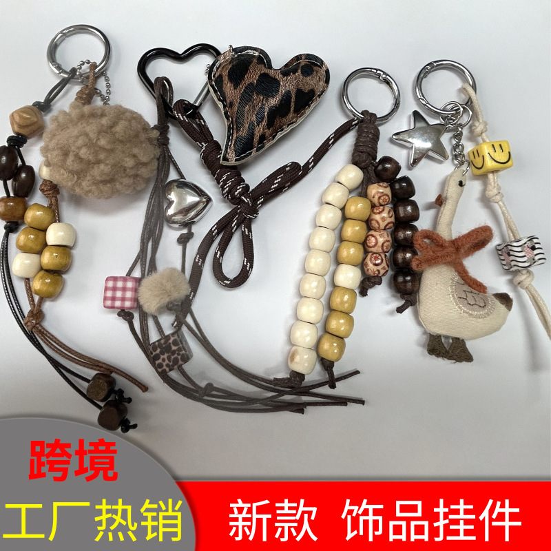 Cross-Border New Product Korean-Style Cartoon Bear Neck Necklace for Women, Cute Doll Big Goose Neck Accessory Keychain Cross-Border New Product Korean-Style Cartoon Bear Neck Necklace for Women, Cute Doll Big Goose Neck Accessory Keychain