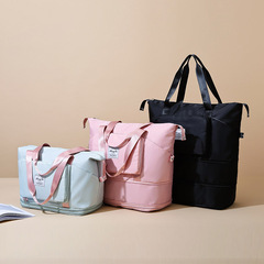 Expandable foldable travel bag, large capacity, waterproof, lightweight maternity storage bag, portable fitness bag, yoga bag