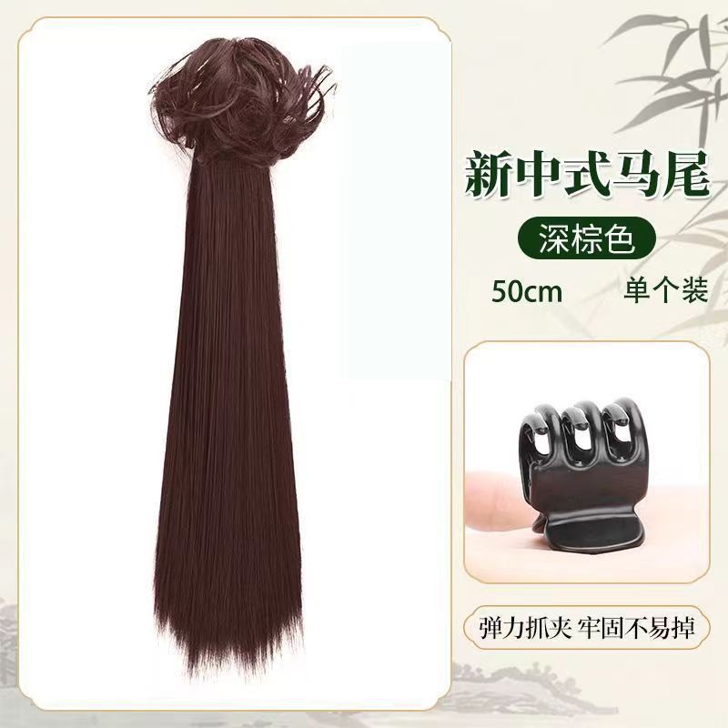 Nuevo estilo chino falso clip de cabello de cola de caballo bola en un clip de agarre antiguo adornamiento de cabello chino cheongsam francés clip de cabello