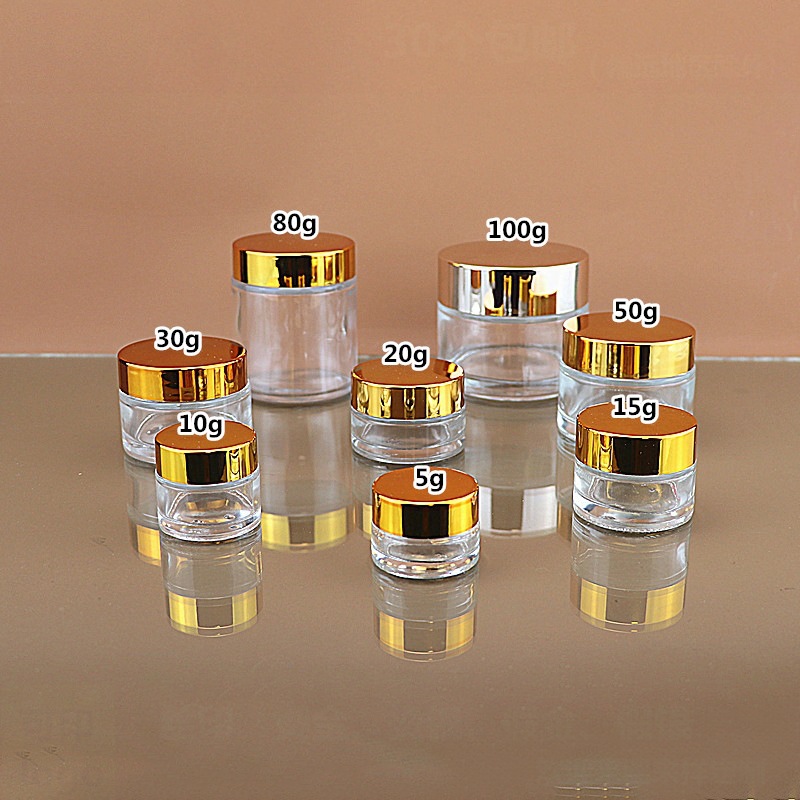 中藥分裝瓶子密封罐子透明小號食品級面膜粉帶蓋玻璃迷妳便攜藥瓶