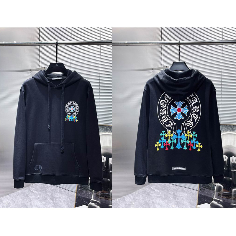 25ss正确版Chrome Hearts 克罗伈十字架连帽卫衣百搭潮流时尚批发|undefined