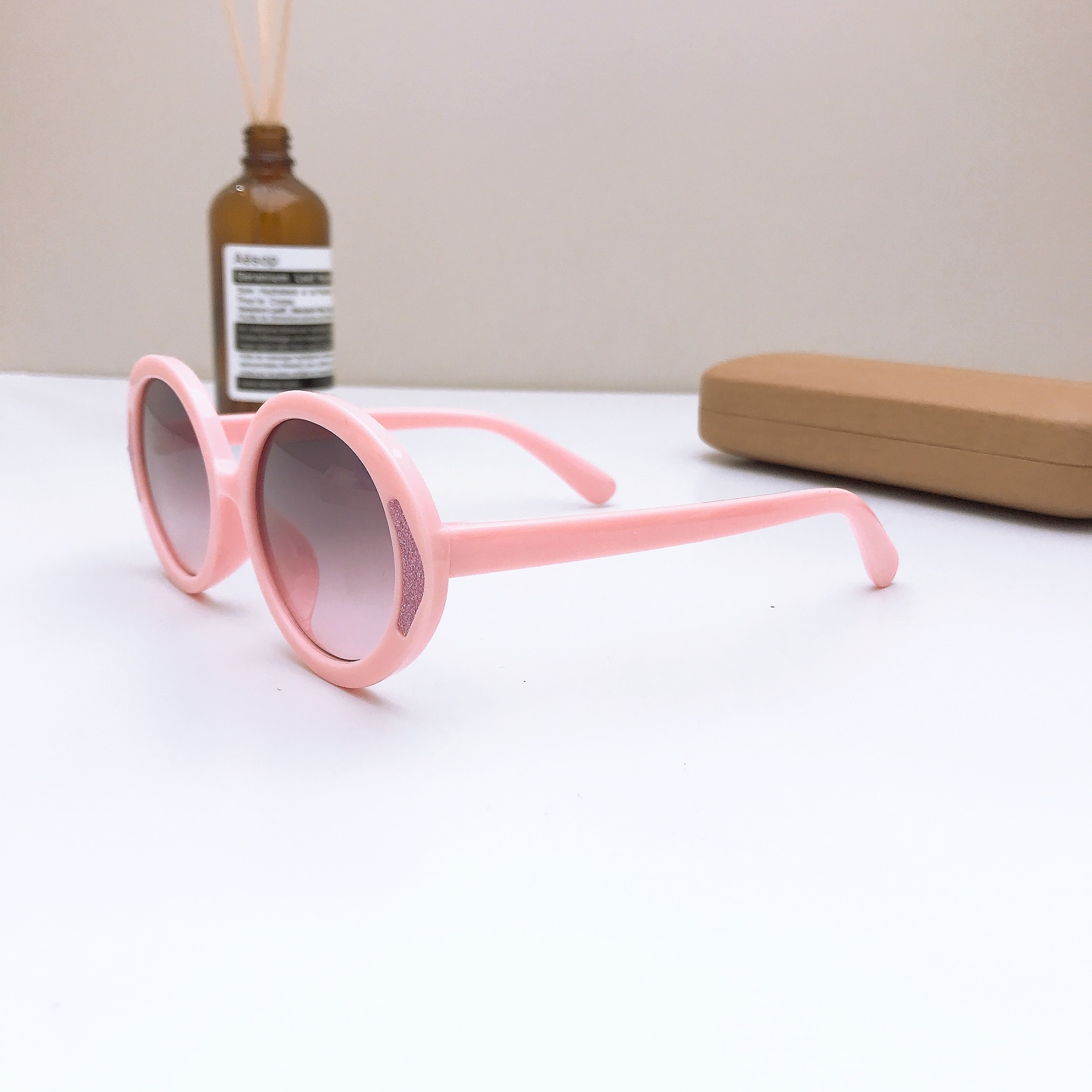45g Weight Full Frame Glasses Structure Sunglasses Classification Ac, UV400 Protection Lens Material Oval Frame Glasses Style Travel, Daily Occasion Solid Color Pattern All Seasons Season Children Unisex Gender Basic Style Basic Solid Color Ac UV400 Protection Oval Frame Full Frame Kids Sunglasses 10