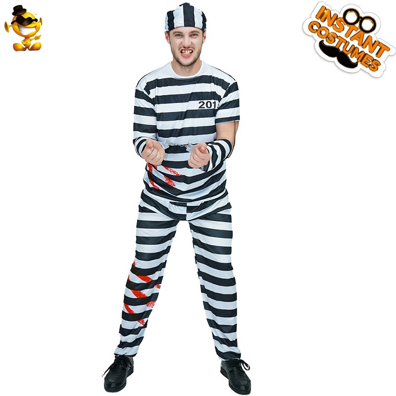 Traje de Halloween traje de la etapa traje de la mascarada Cosplay ropa de fiesta de prisioneros ropa de distribución al por mayor