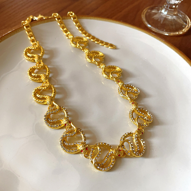 Cool ins irregular collar geométrico nicho diseño clavícula cadena suéter cadena Otoño e Invierno collar de moda para las mujeres