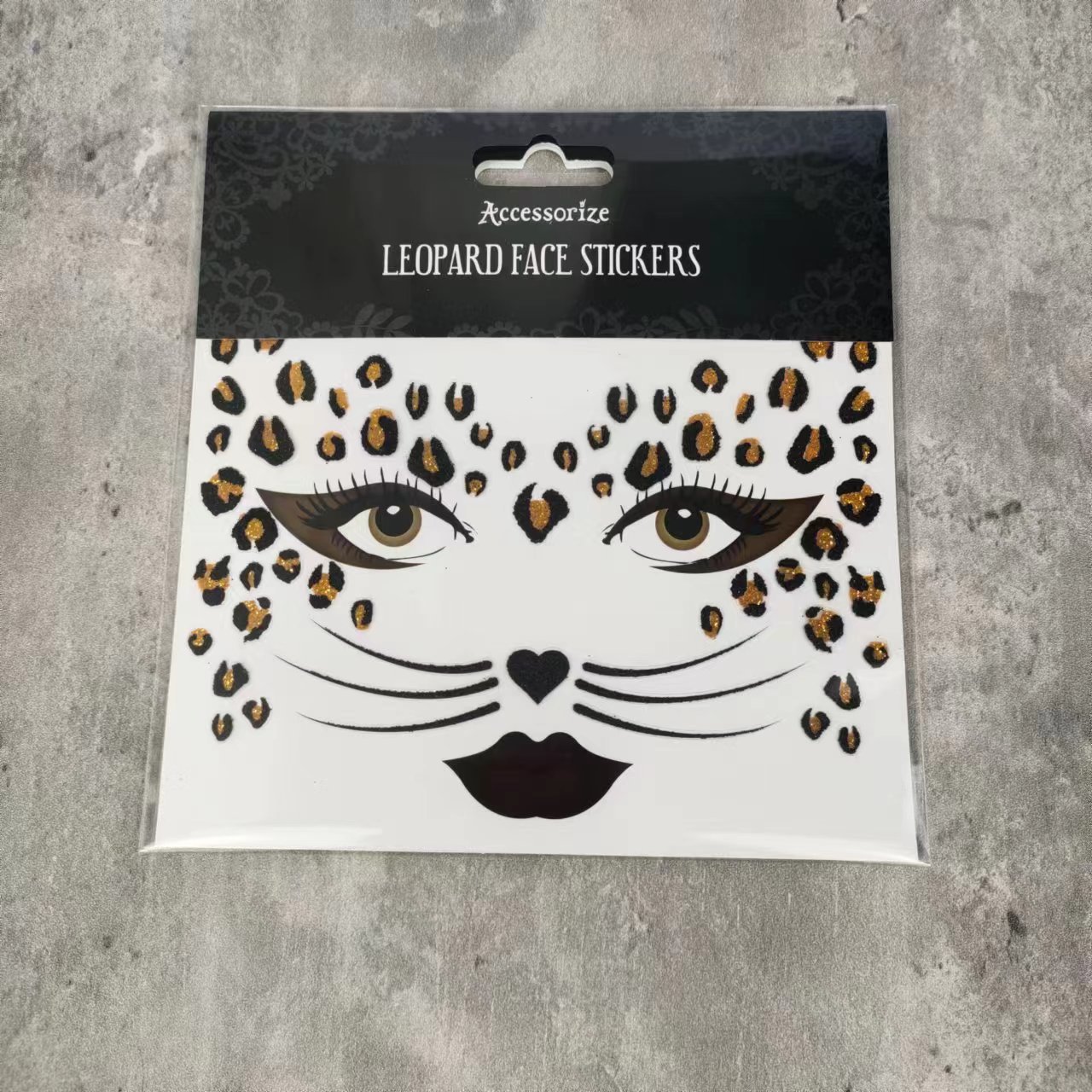 15*15,5 moda leopardo cara pegatinas