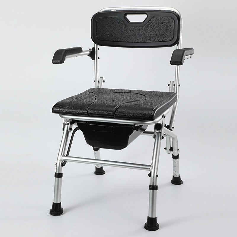 Silla de Baño Portátil de Aleación de Aluminio Plegable Antideslizante para Baño image 8