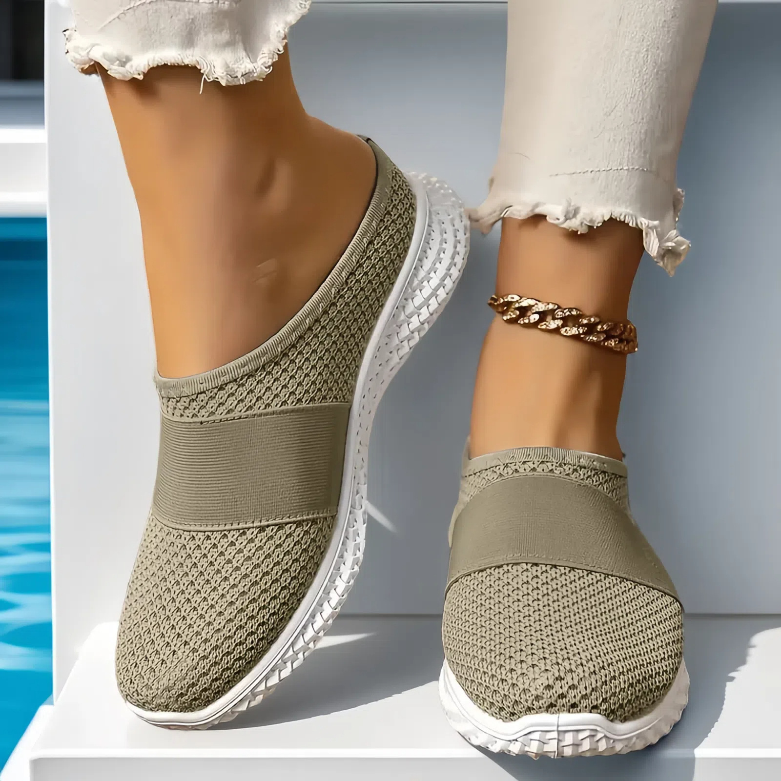 Temu跨境女拖鞋外穿厚底外贸女鞋女士透气半拖单鞋休闲鞋平底轻便