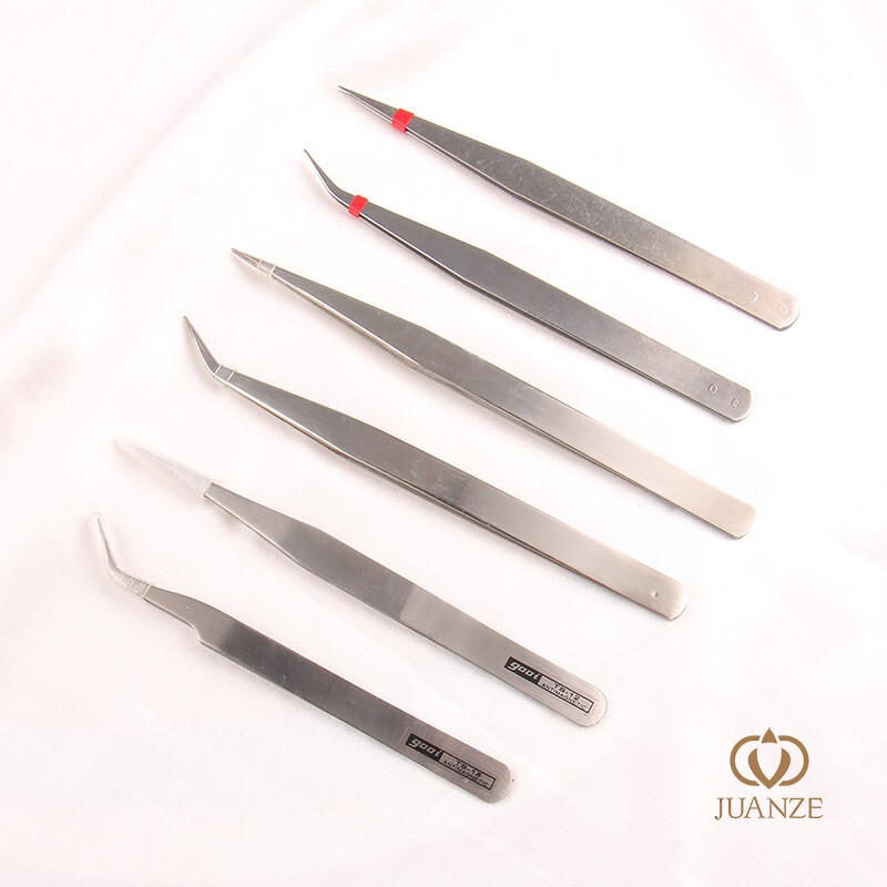 diy handmade tweezers nail art tweezers clip small things point drill tweezers bird's nest pick hair tweezers clip tool material