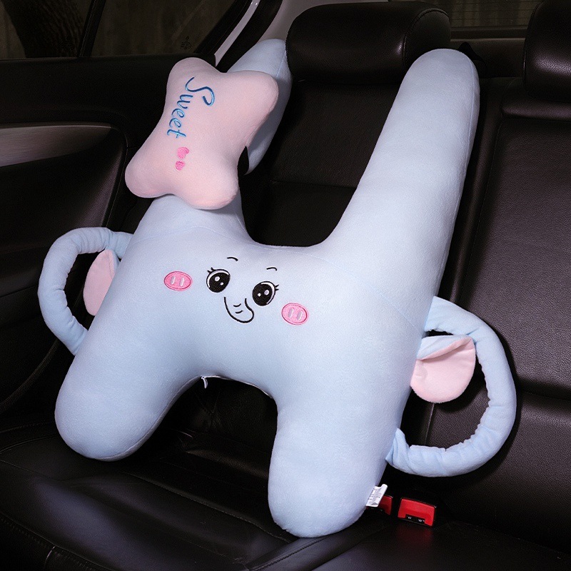 子供と大人のための新しい車の枕、睡眠アーティファクト、後部座席ベルト、肩パッド、車のヘッドレスト、枕、睡眠枕|undefined