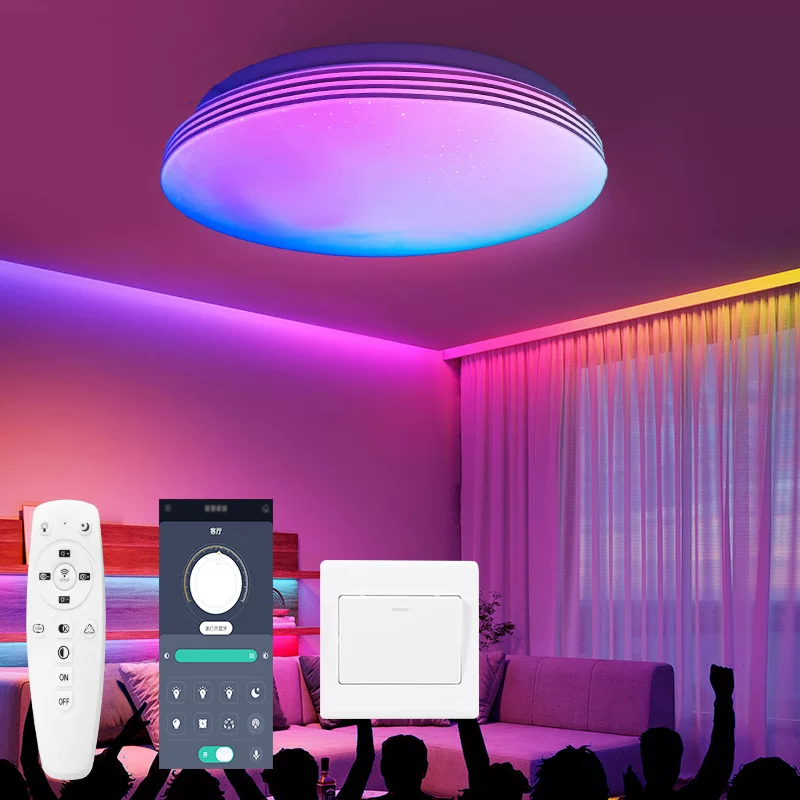Ceiling light, LED super bright round lights, 4G, remote control, (Cross-border trading)