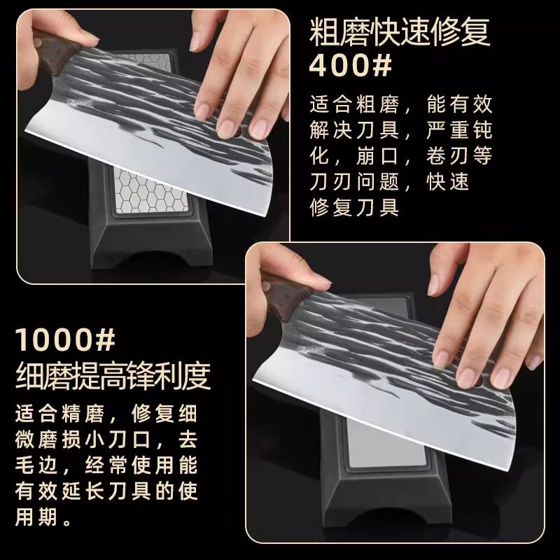 インターネット有名人の包丁研ぎ器、家庭用の素早く短い包丁研ぎ器、厚いダイヤモンド包丁研ぎ器、キッチン専用の砥石棒|undefined