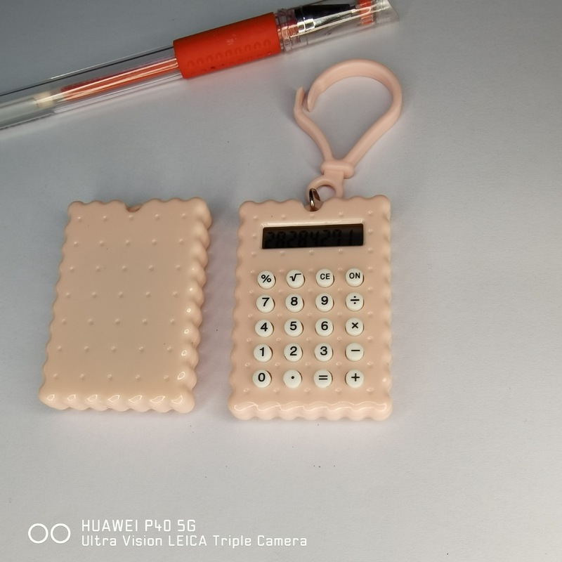 メーカー卸売り学生トランペットミニ計算機高颜値かわいい携帯ボタン電池ビスケット計算機|undefined