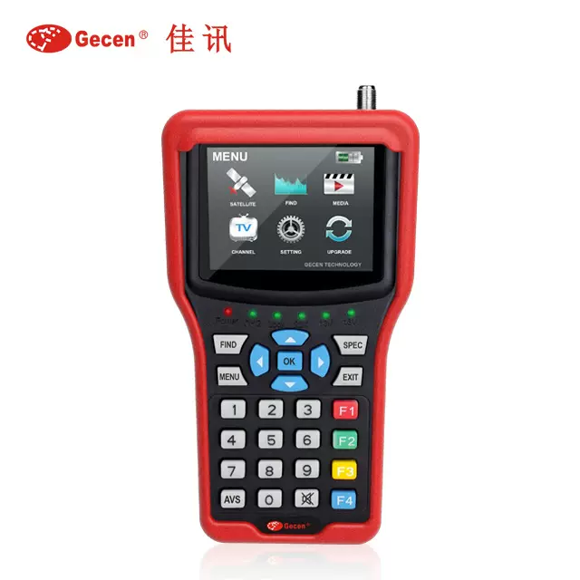 GECENSF-3700GC卫星寻星仪Finder DVB-S/S2调星 H265监控测试仪