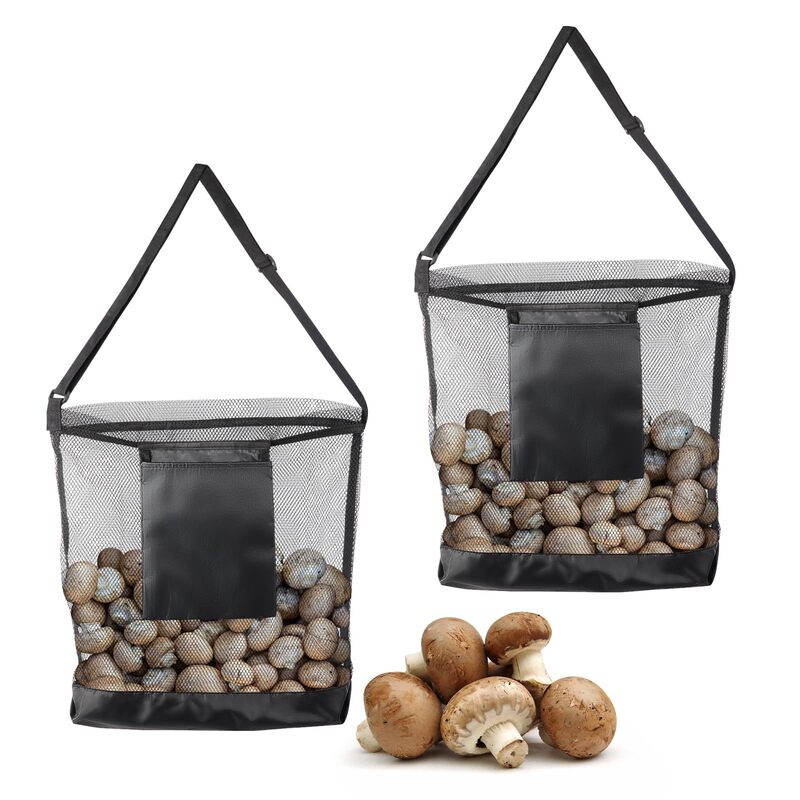 Outdoor Orchard Picking Mushroom Bag Fruit Picking Bag Foldable Large Capacity Mesh Bag Outdoor Satchel Bag Storage Bag