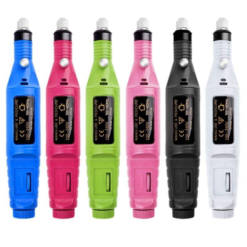 Cross-Border 6-color máquina de pulido de uñas de plástico traje removedor de esmalte de uñas herramienta de molienda máquina eléctrica amoladora de uñas