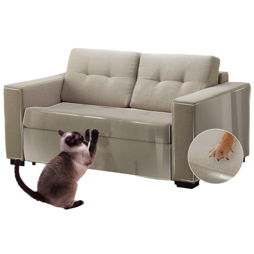 Cat Scratch Sofa Protection Film Self-Adhesive Transparent Durable No-Residue Cat Scratch Furniture Protection Tape Cat Training Tape