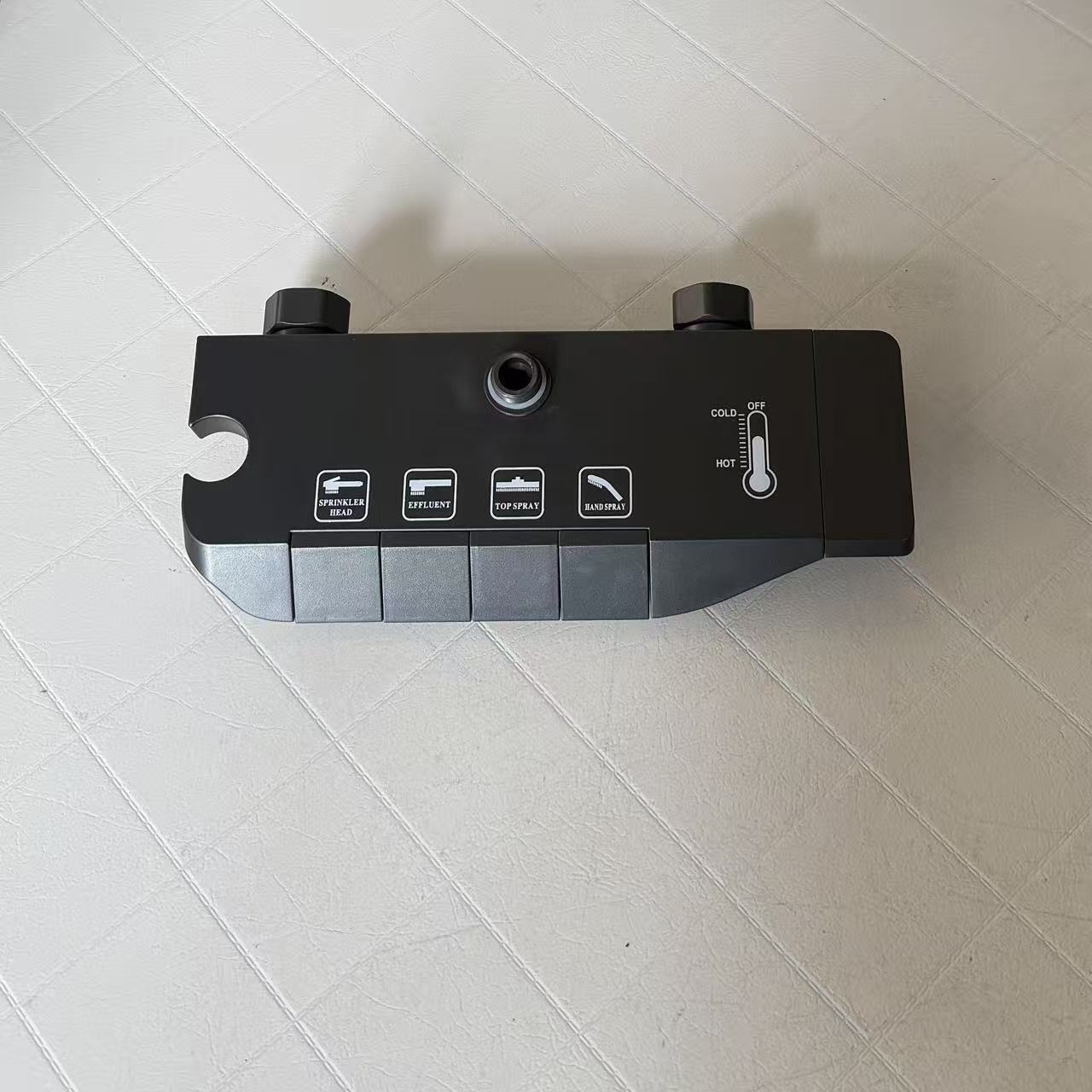 Accesorios de ducha de baño doméstica cuerpo principal pistola de llave gris cuerpo de válvula de pulsador mezclador universal