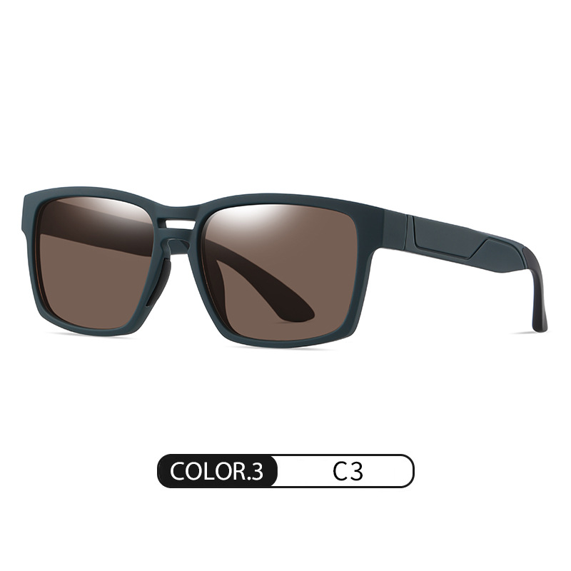 Gafas de Sol Polarizadas Cuadradas para Hombre S11106 Marco de TR90 y Lente de TAC Protección UV400 para Viajes image 9