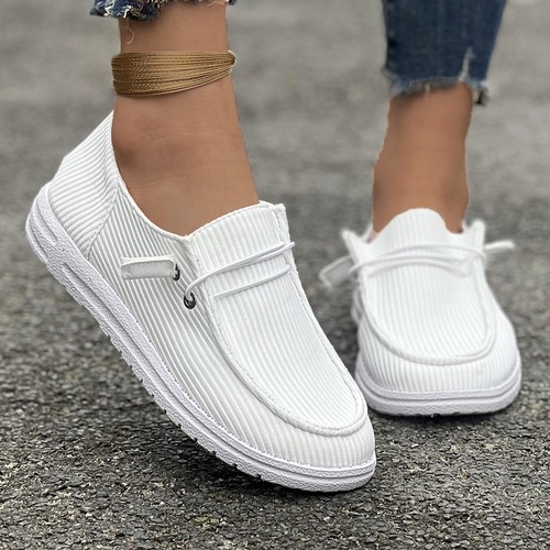 Women's Plus-Size Casual Shoes for Foreign Trade, 2024 Spring/Summer New Arrival—European and American Style Flat, Slip-On, Low-Top Loafers, Women's Single Shoes