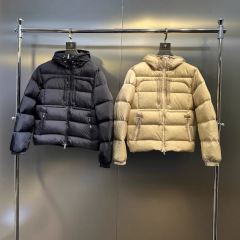 M家正确版本25ss冬季新款美潮连帽白鸭绒保暖休闲羽绒服夹克外套