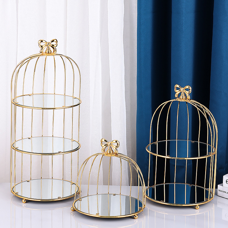 Iron European -style multi -layer dessert dessert display shelf…