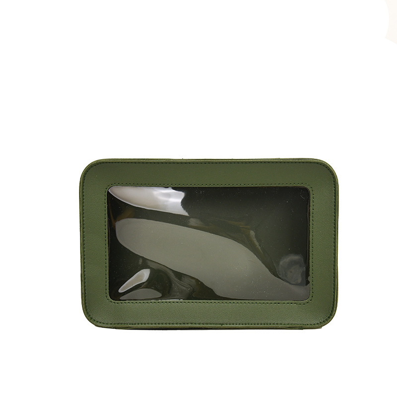 2025 nuevo embrague bolsa de almacenamiento de cosméticos de alto valor bolsa de lavado impermeable de PVC de gran capacidad al por mayor