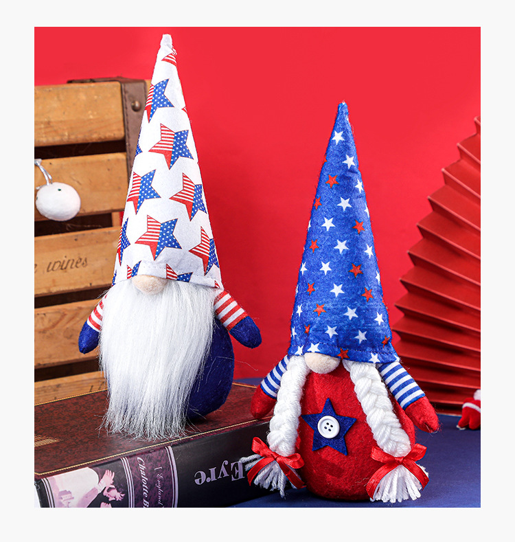 Fashion Striped Rudolph Doll Decoration display picture 3