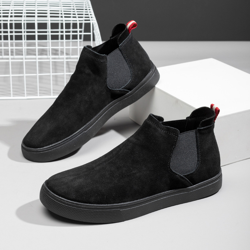 Winter Martin boots men plus velvet two cotton shoes Korean version of high top shoes warm retro British short boots wholesale Winter Martin boots men plus velvet two cotton shoes Korean version of high top shoes warm retro British short boots wholesale