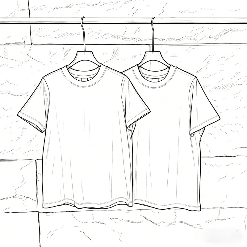 Cw-41 Light Linen Different Short T-Shirt Cw-41 Light Linen Different Short T-Shirt