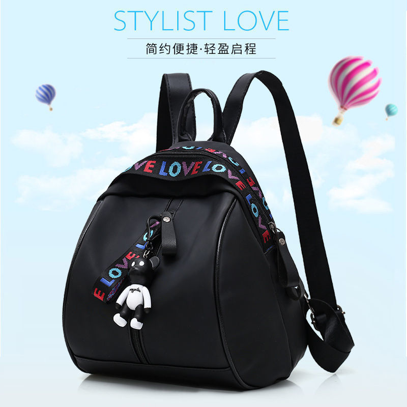 Violent Bear Fashion Backpack Water-Resistant New Colorful Striped Outdoor Backpack Multifunctional Mommy Portable Small School Bag for Women