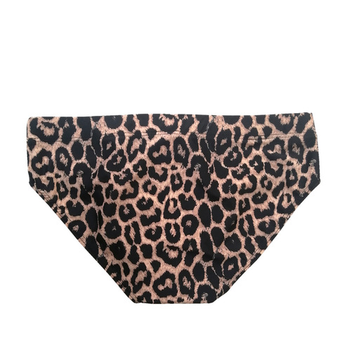  new foreign trade swimming trunks for men, low-waist printed leopard print triangle AD swimming trunks, nylon quick-drying, sexy European and American style