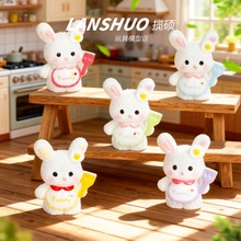 树脂微缩烹饪小兔子公仔  热销批发DIY饰品配件创意钥匙扣挂件