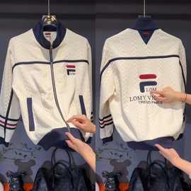 秋季新款立领设计休闲个性潮流百搭欧洲站新品高级时尚夹克外套男