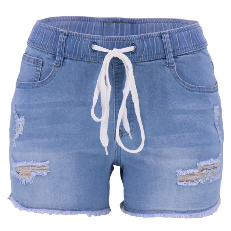 Novedades de verano 2025, fabricante de jeans para mujer, disponibles ahora en Amazon y eBay, elásticos, con cordón, de talle alto, ajustados, rotos y lavados.