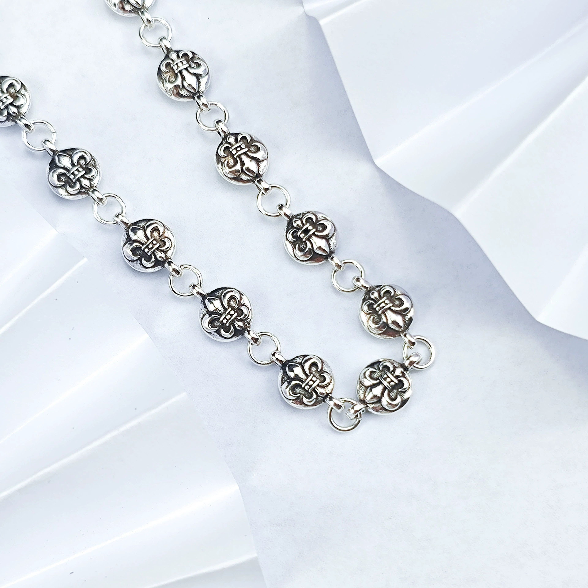 CH Crowe Heavy Industry Domineering Cross Ball Necklace для мужчин и женщин Thai Silver персонализированное изделия ручной работы массивное Крест ожерелье в тренде