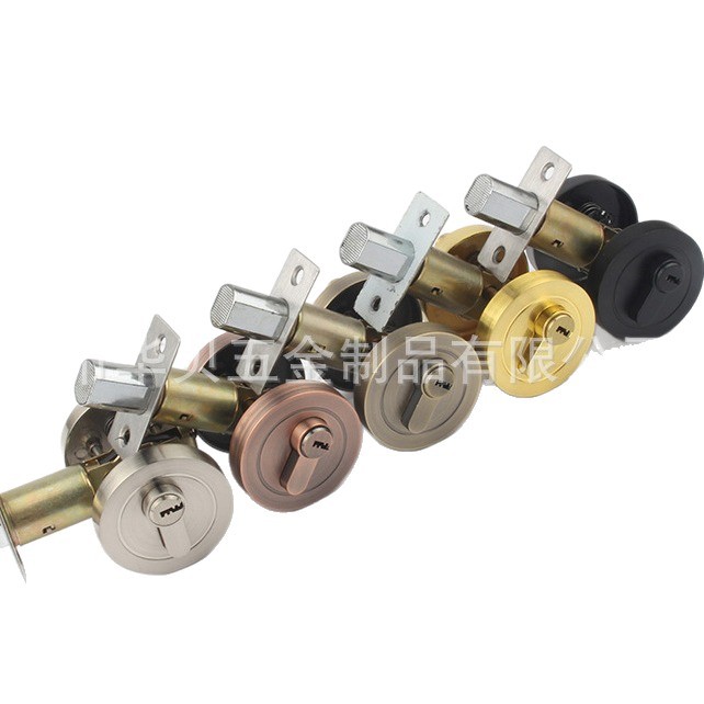 Cerradura de puerta de madera con núcleo de cobre, cerradura oculta de apertura única, cerradura de puerta de habitación, cilindro de cerradura de aleación de zinc, cerradura invisible para interiores