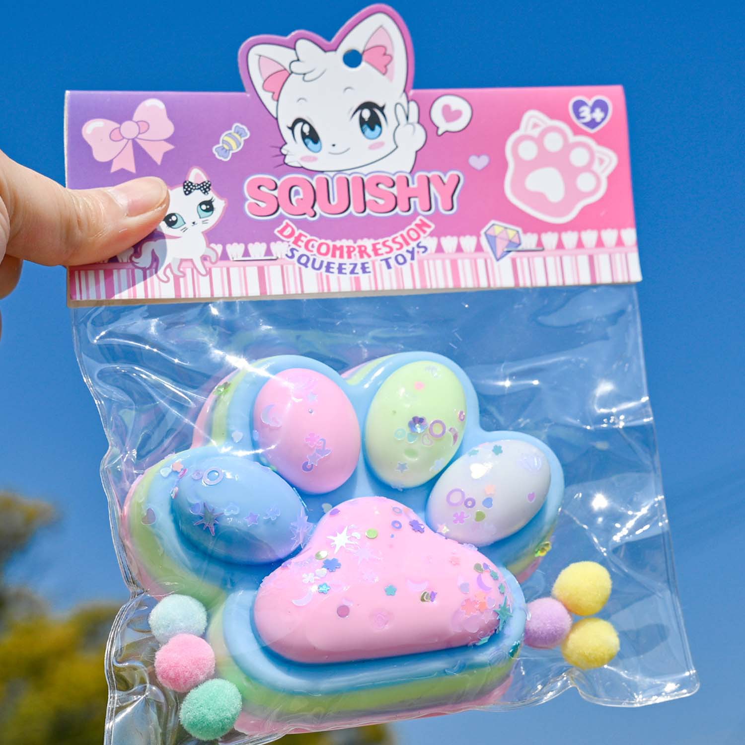 Pequeño libro rojo con garras de gato ultra suaves pellizco juguetes de descompresión divertidos juguetes de simulación de alimentos pellizco tpr artefacto de descompresión