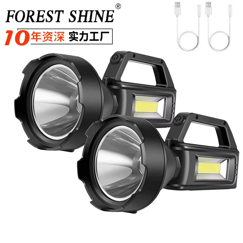 Transfronteriza solar linterna portátil linterna fuerte luz remoto USB recargable al aire libre reflector camping linterna