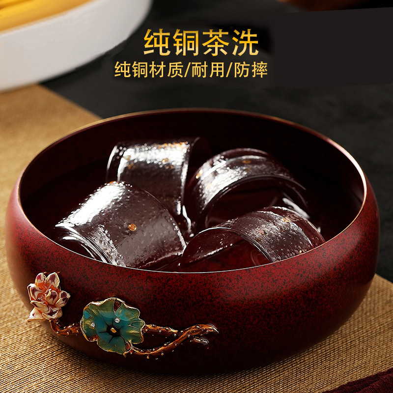 Jinyuxiang pure copper tea wash anti-oxidation pen wash household…