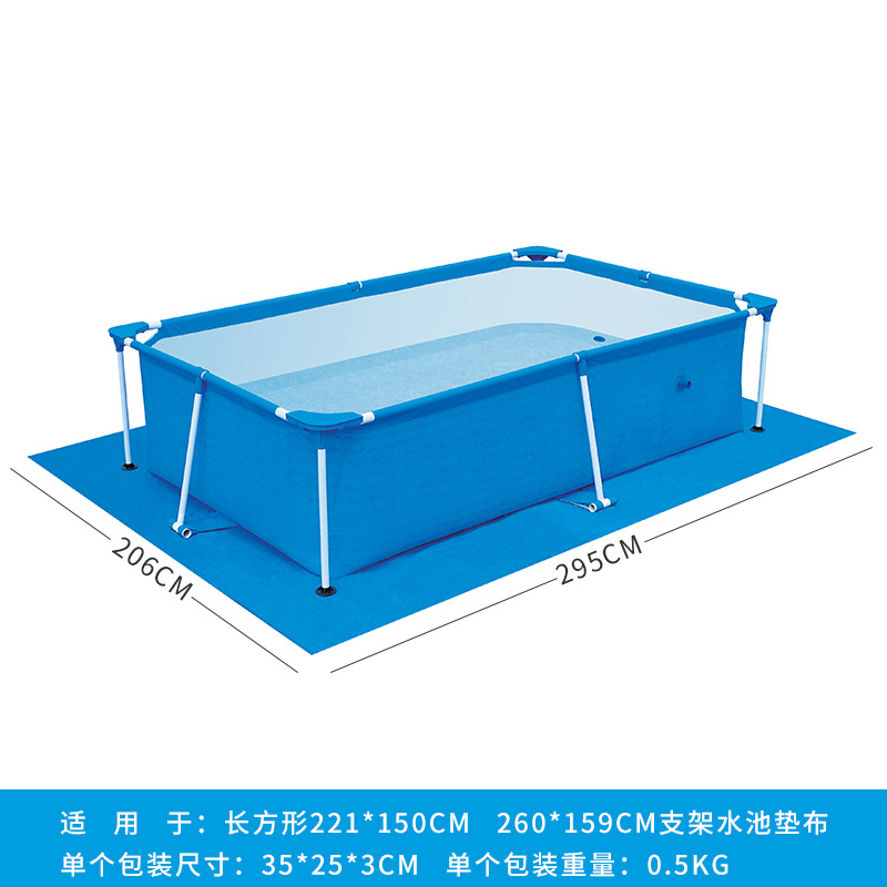 Piscina cubierta de tela engrosada PE lona tejida impermeable lluvia de tela cubierta de polvo de tela almohadilla de tela de piso redondo cuadrado cubierta de PVC