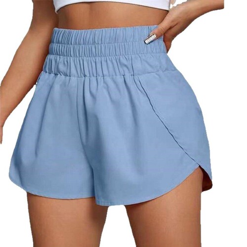 European and American Spring and Summer High-Waisted Women's Short Shorts Casual Elastic Loose Summer Sports Shorts