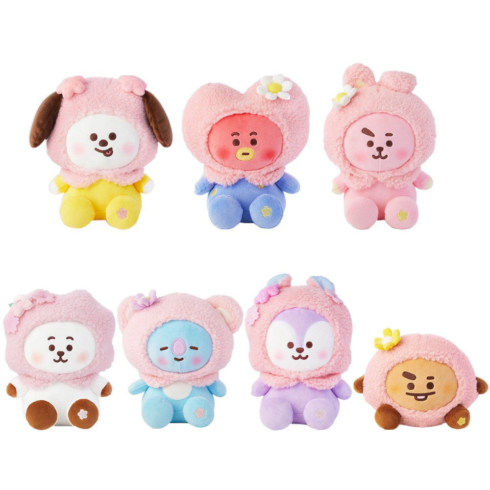 In-Stock Trendy Male Idol Cherry Blossom Series Plush Doll Cute Cartoon Doll Bag Pendant Gift Cute