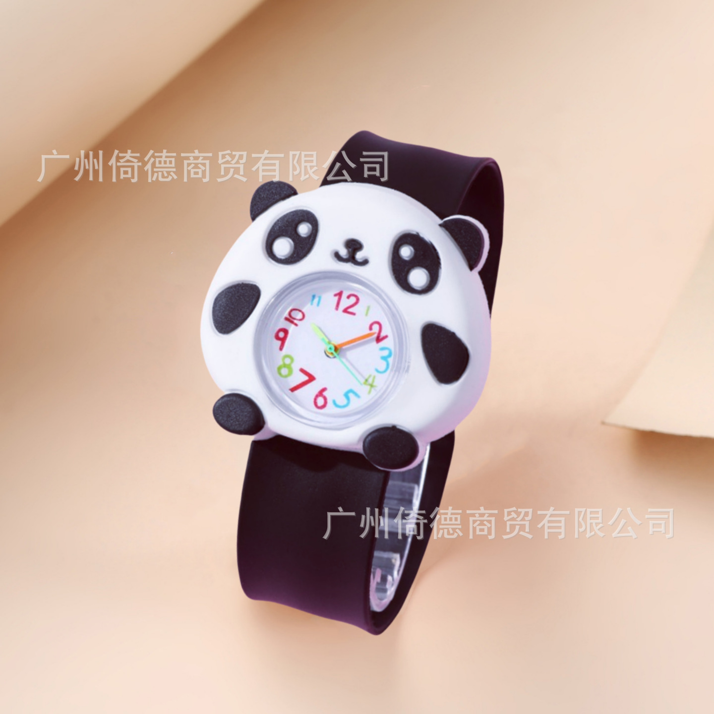 2024 suministro de niños reloj de dibujos animados animal snap ring estudiante kindergarten Panda electrónico en stock Comercio exterior Venta caliente