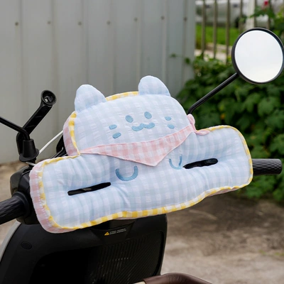 Elektromobil üçün bamper qoruyucu yastıqlar Pad Front Kidsren's Baby - anti-collision-pad-square-towel-meow-plaid-one-blue-plaid-4323cm