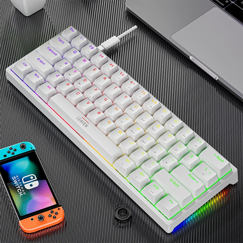 Механическая клавиатура K620 — 61 клавиша, Type‑C hot‑swap, RGB-подсветка, проводная и Bluetooth
