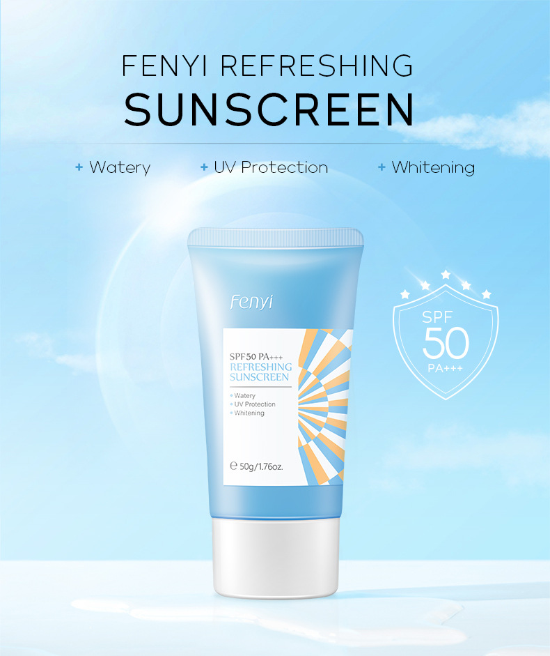 Wholesale of cross-border skin care products fenyi Refreshing sunscreen 50g Hydrating and Moisturizing Primer undefined