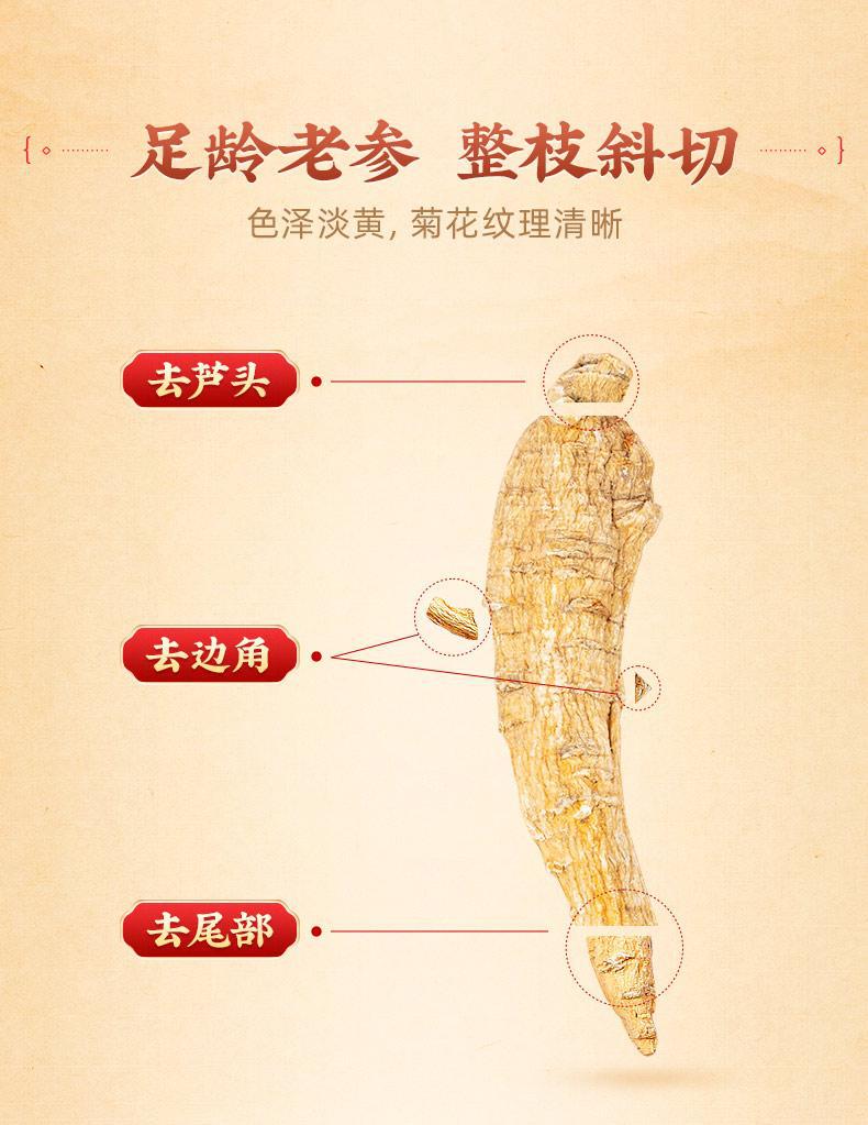 Canadian American Ginseng Slices Xi Yang Shen Premium 5-Year Root 50g Bag for Tea and Soup overview