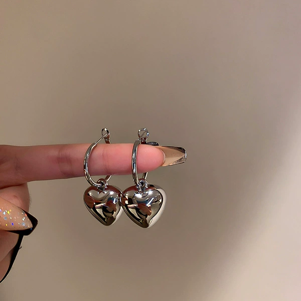 15#Ear buckle-silver love