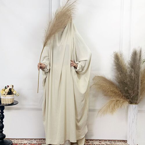 European, American, Middle Eastern, Dubai, Malay, Plain Color Loose Robe, Plus Size Women's Dress
